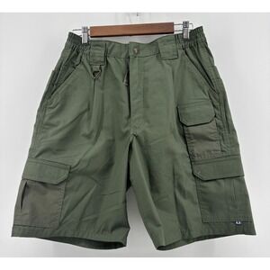 Propper Tactical Cargo Shorts Mens Olive Green Elastic Waist Pockets 34 NWOT